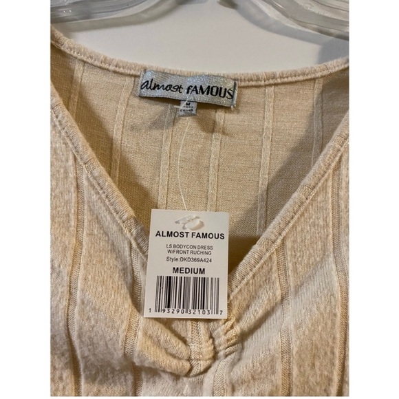 Beige Sweater Dress - Picture 3 of 5